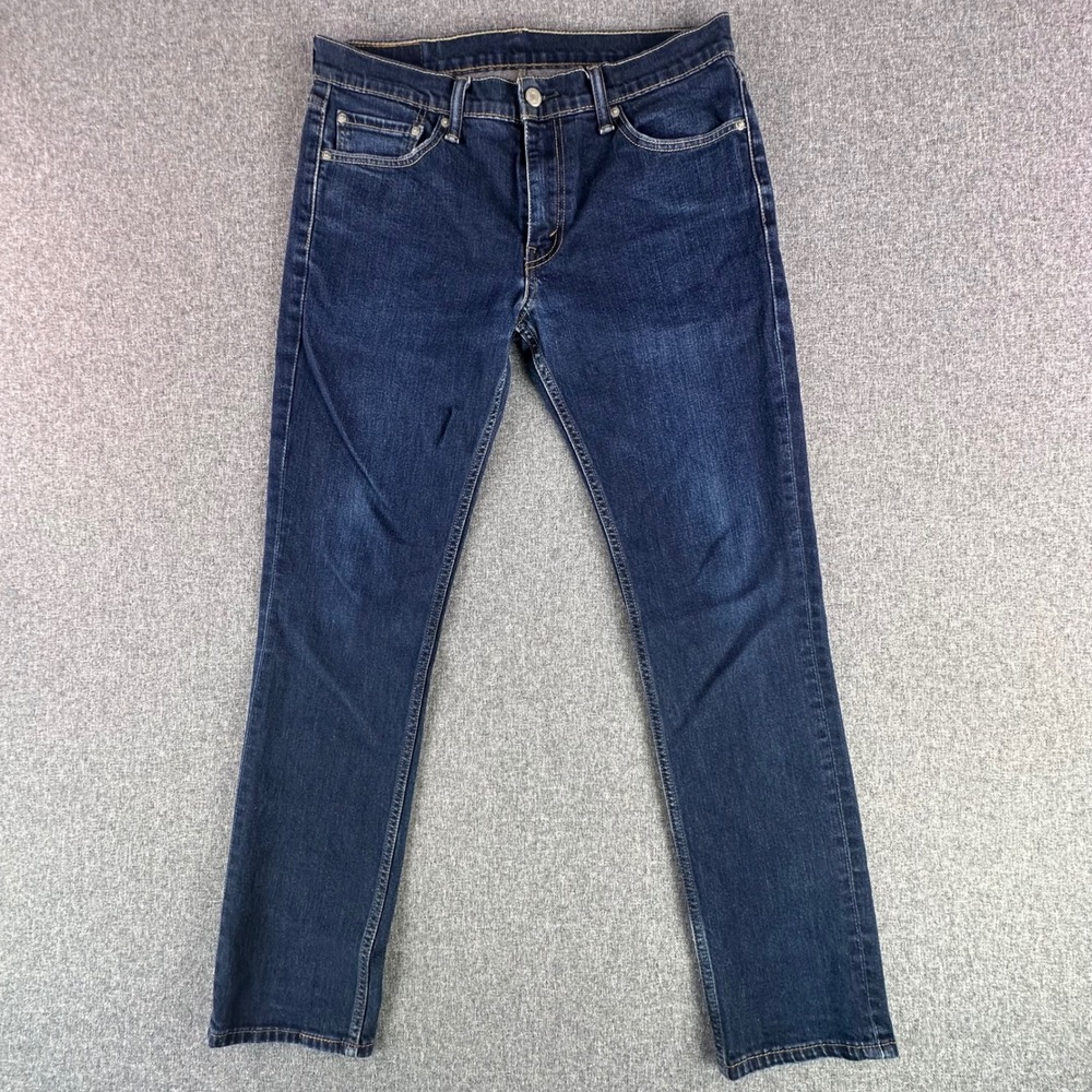 Levi's Jeans Mens 33x32 511 Slim Fit Blue Dark Wash Stretch Denim